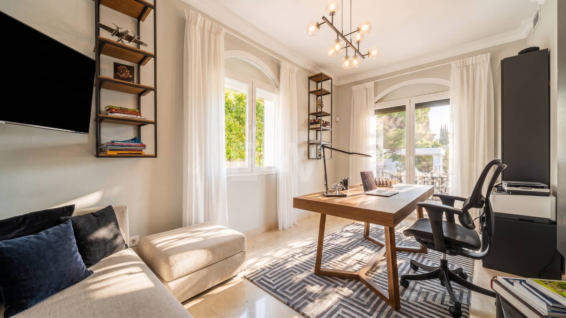 Elegant Andalusian-Modern Villa Next to Los Naranjos Golf Course in Nueva Andalucia
