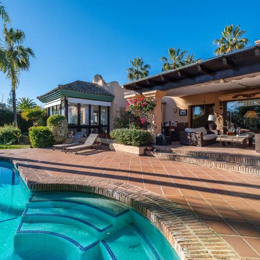 Mediterranean Beachside Villa with Large Garden