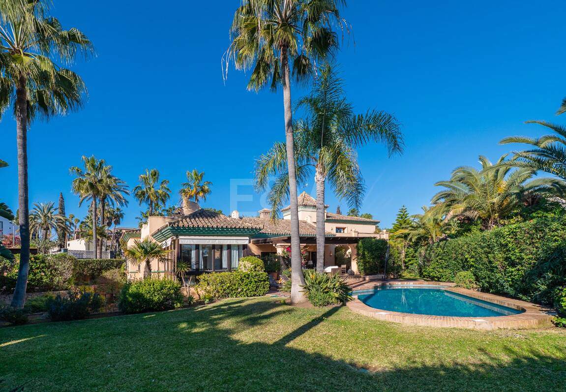 Mediterranean Beachside Villa with Large Garden