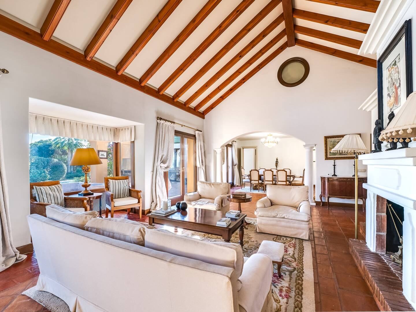 Mediterranean Beachside Villa with Large Garden