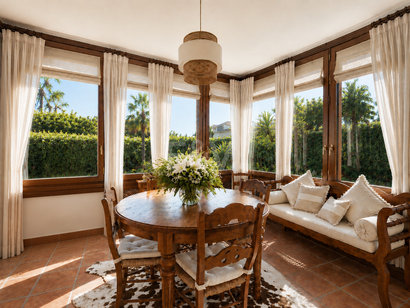 Mediterranean Beachside Villa with Large Garden