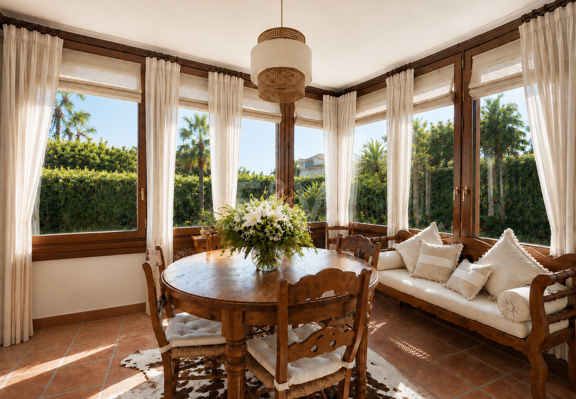 Mediterranean Beachside Villa with Large Garden