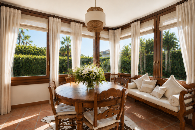 Mediterranean Beachside Villa with Large Garden