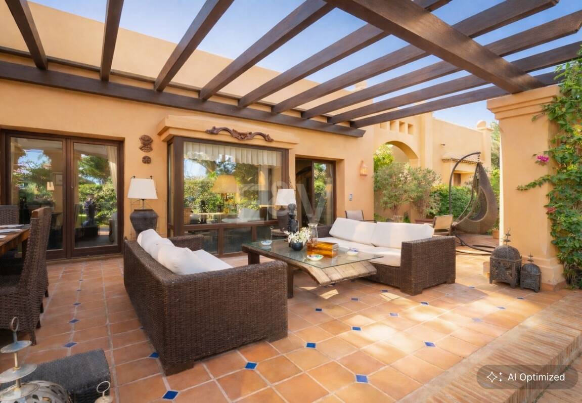 Mediterranean Beachside Villa with Large Garden