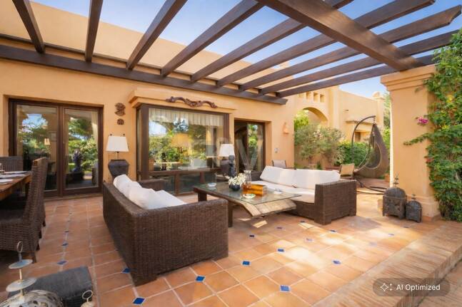 Mediterranean Beachside Villa with Large Garden