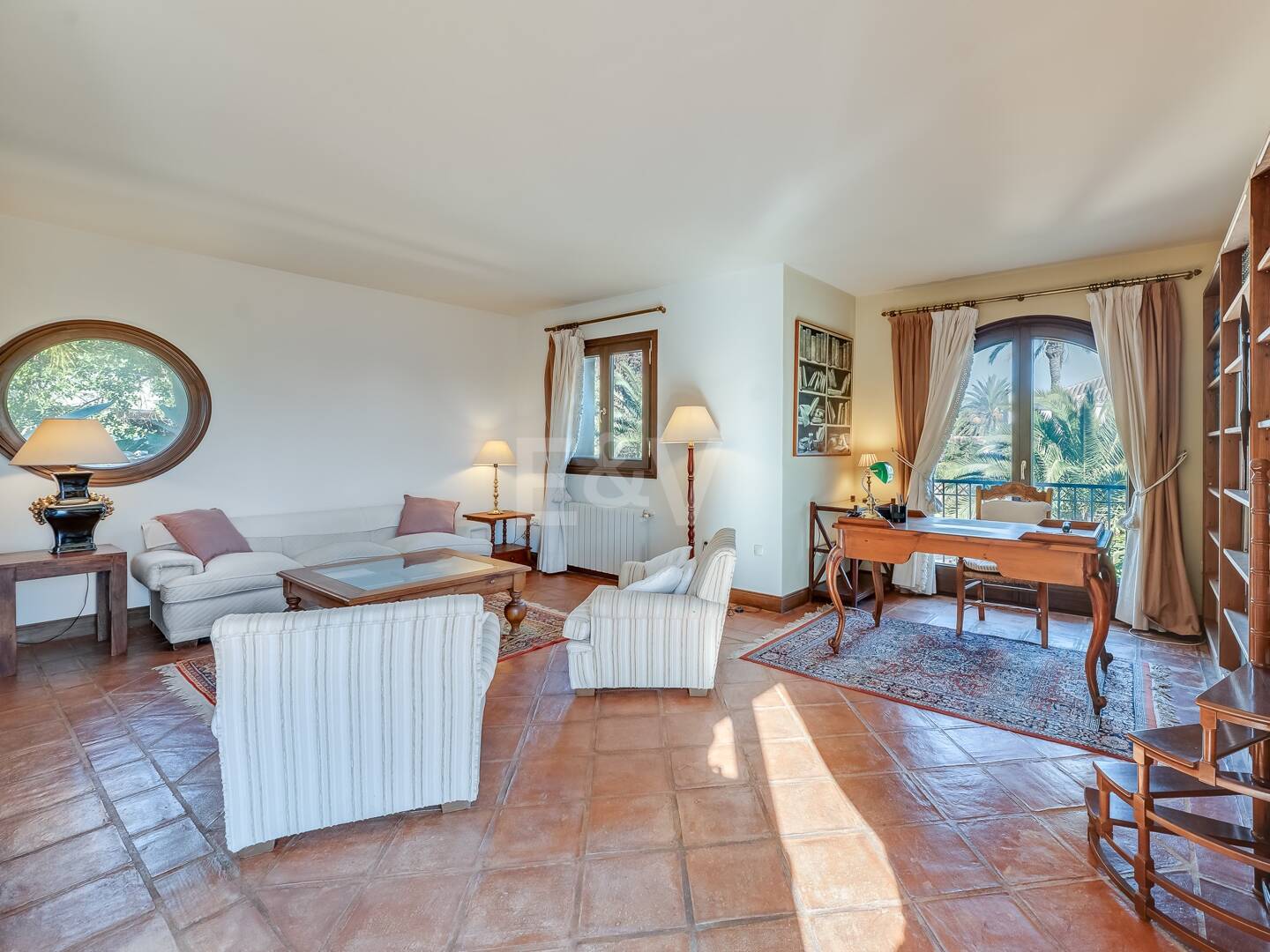 Mediterranean Beachside Villa with Large Garden