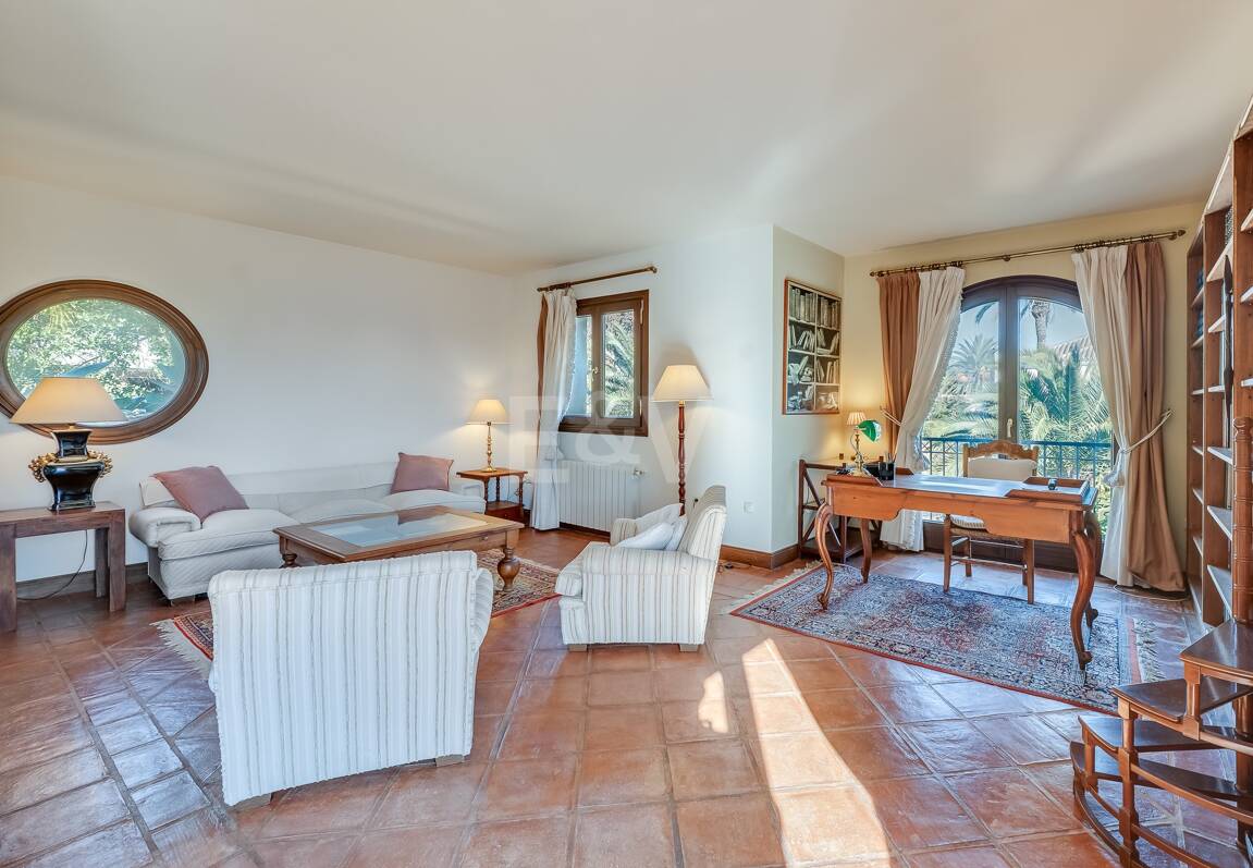 Mediterranean Beachside Villa with Large Garden