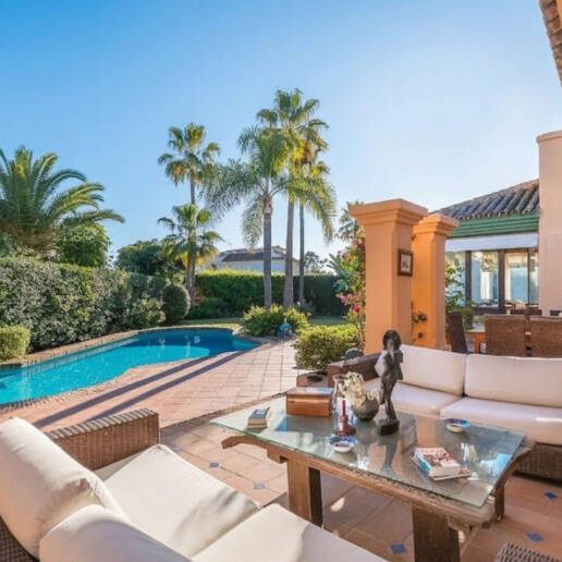 Mediterranean Beachside Villa with Large Garden