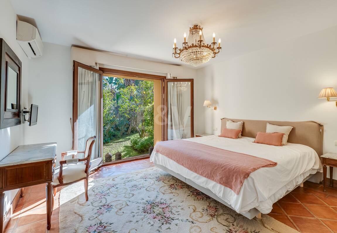 Mediterranean Beachside Villa with Large Garden