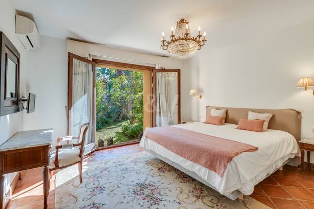 Mediterranean Beachside Villa with Large Garden