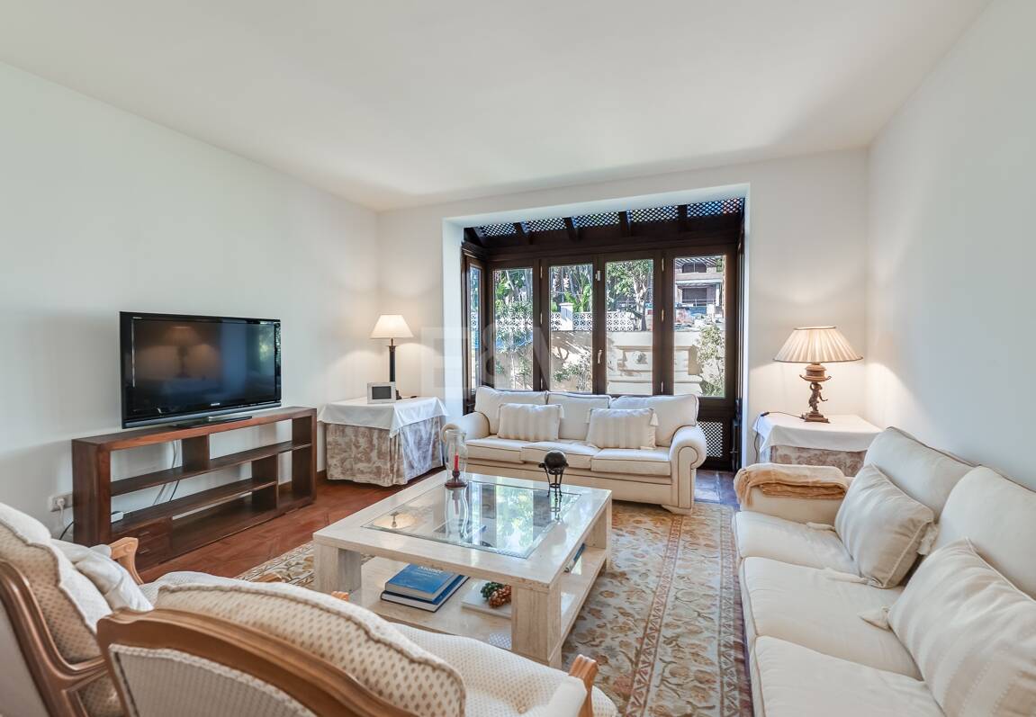 Mediterranean Beachside Villa with Large Garden