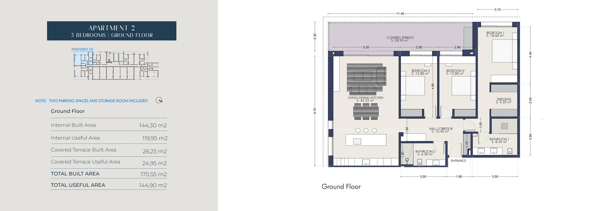 Ground Floor Apartment with in Exclusive Boutique Community Near the Beach and City Centre