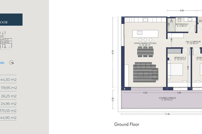 Ground Floor Apartment with in Exclusive Boutique Community Near the Beach and City Centre