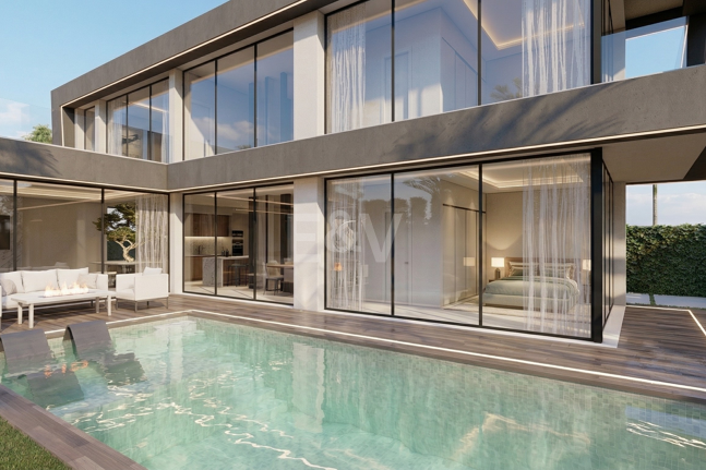 Villa contemporánea en proyecto exclusivo en Río Verde Playa, Milla de Oro de Marbella