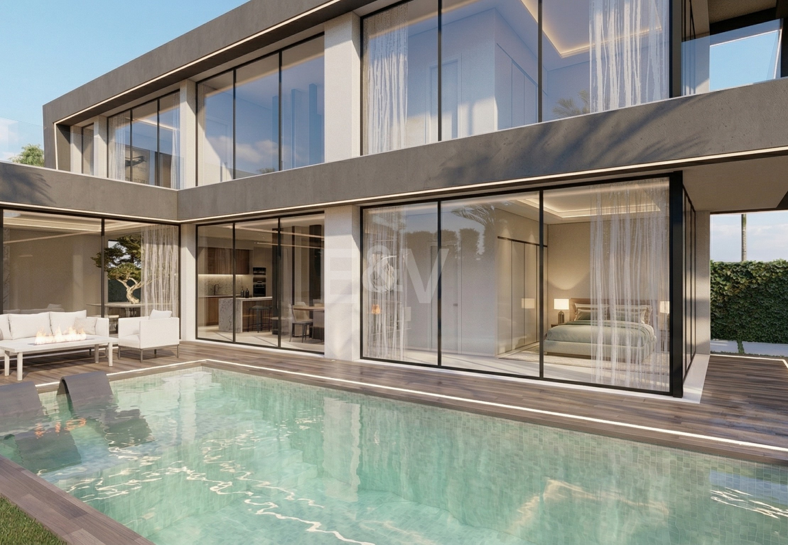 Villa contemporánea en proyecto exclusivo en Río Verde Playa, Milla de Oro de Marbella