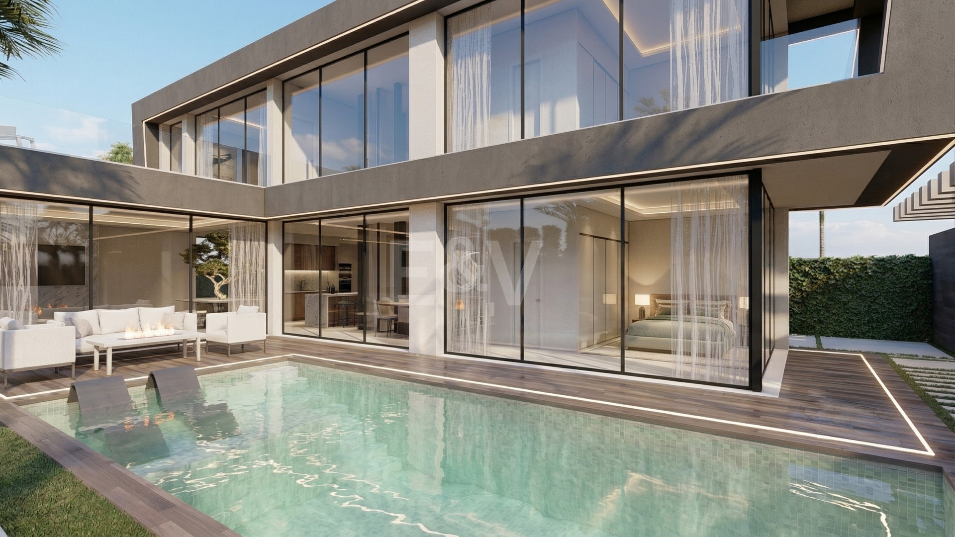 Villa contemporánea en proyecto exclusivo en Río Verde Playa, Milla de Oro de Marbella