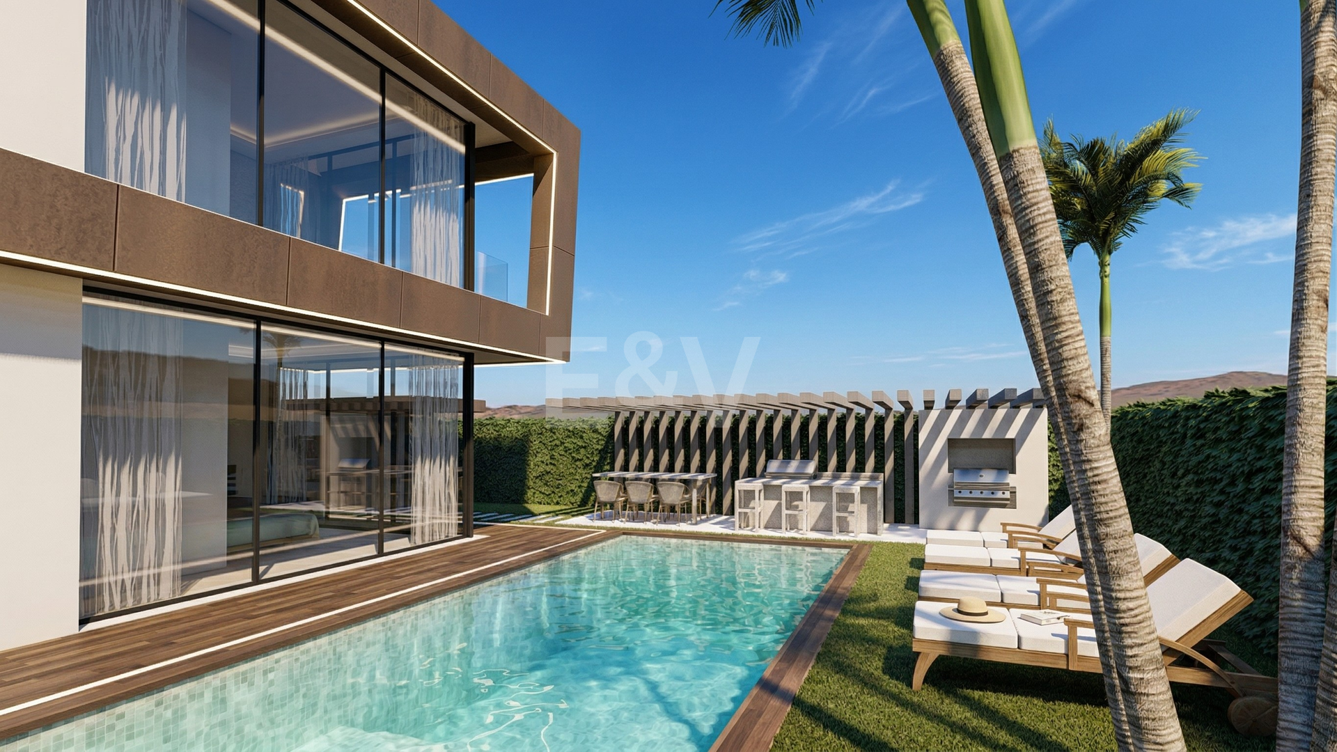 Villa contemporánea en proyecto exclusivo en Río Verde Playa, Milla de Oro de Marbella