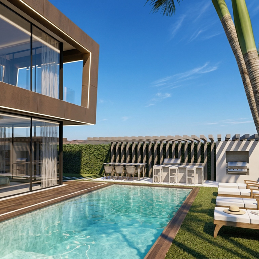 Villa contemporánea en proyecto exclusivo en Río Verde Playa, Milla de Oro de Marbella