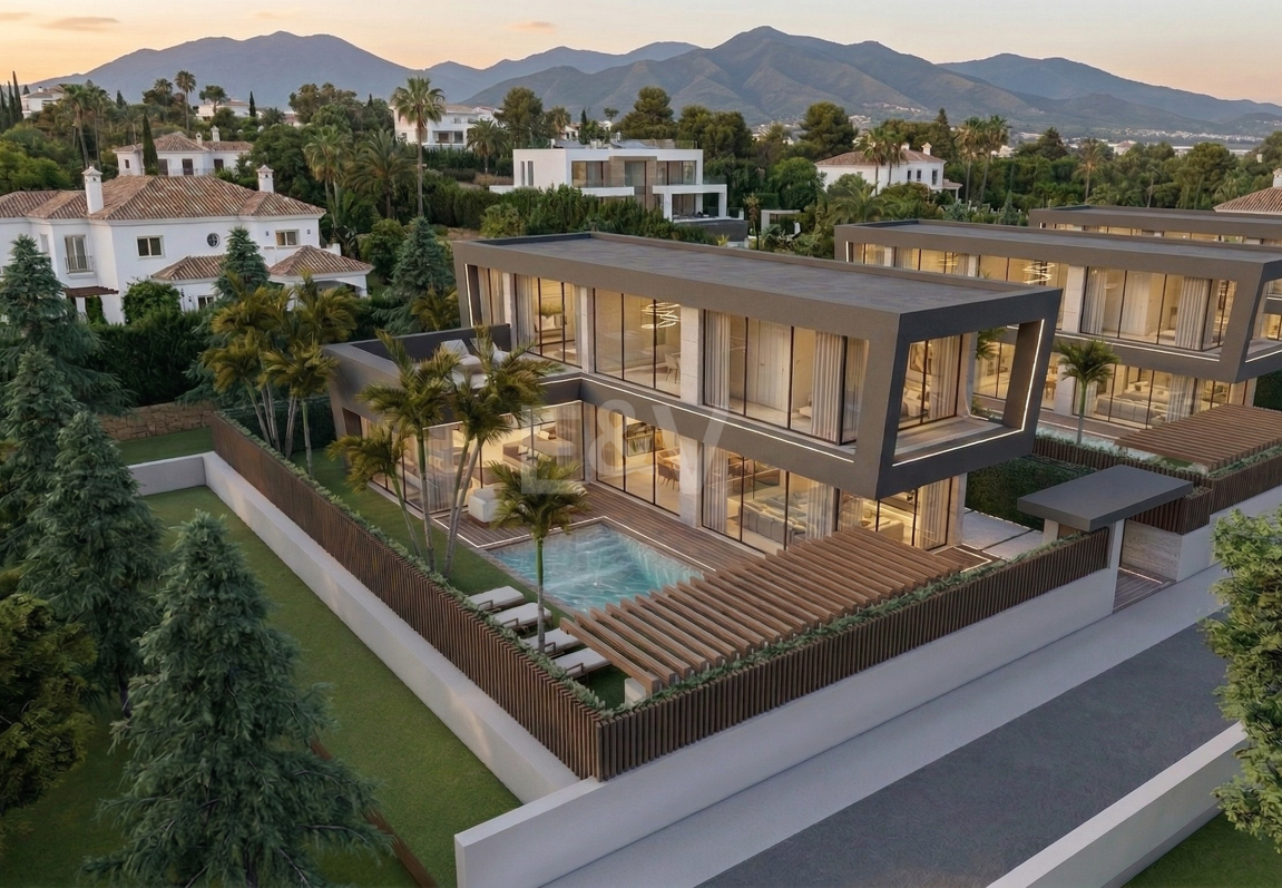 Villa contemporánea en proyecto exclusivo en Río Verde Playa, Milla de Oro de Marbella