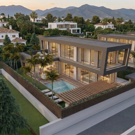 Villa contemporánea en proyecto exclusivo en Río Verde Playa, Milla de Oro de Marbella