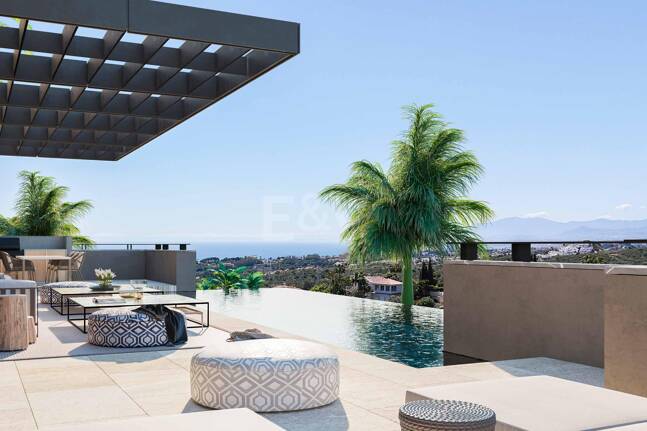 Panoramic Sea View Villa Under Construction in El Rosario, Marbella East
