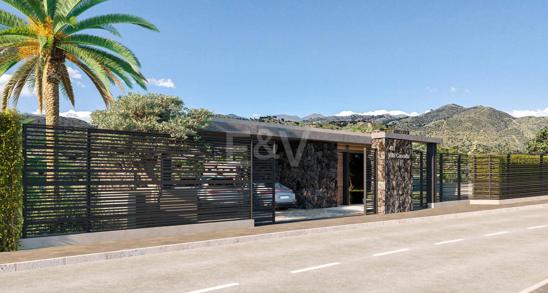 Panoramic Sea View Villa Under Construction in El Rosario, Marbella East