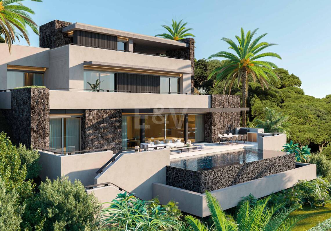 Panoramic Sea View Villa Under Construction in El Rosario, Marbella East