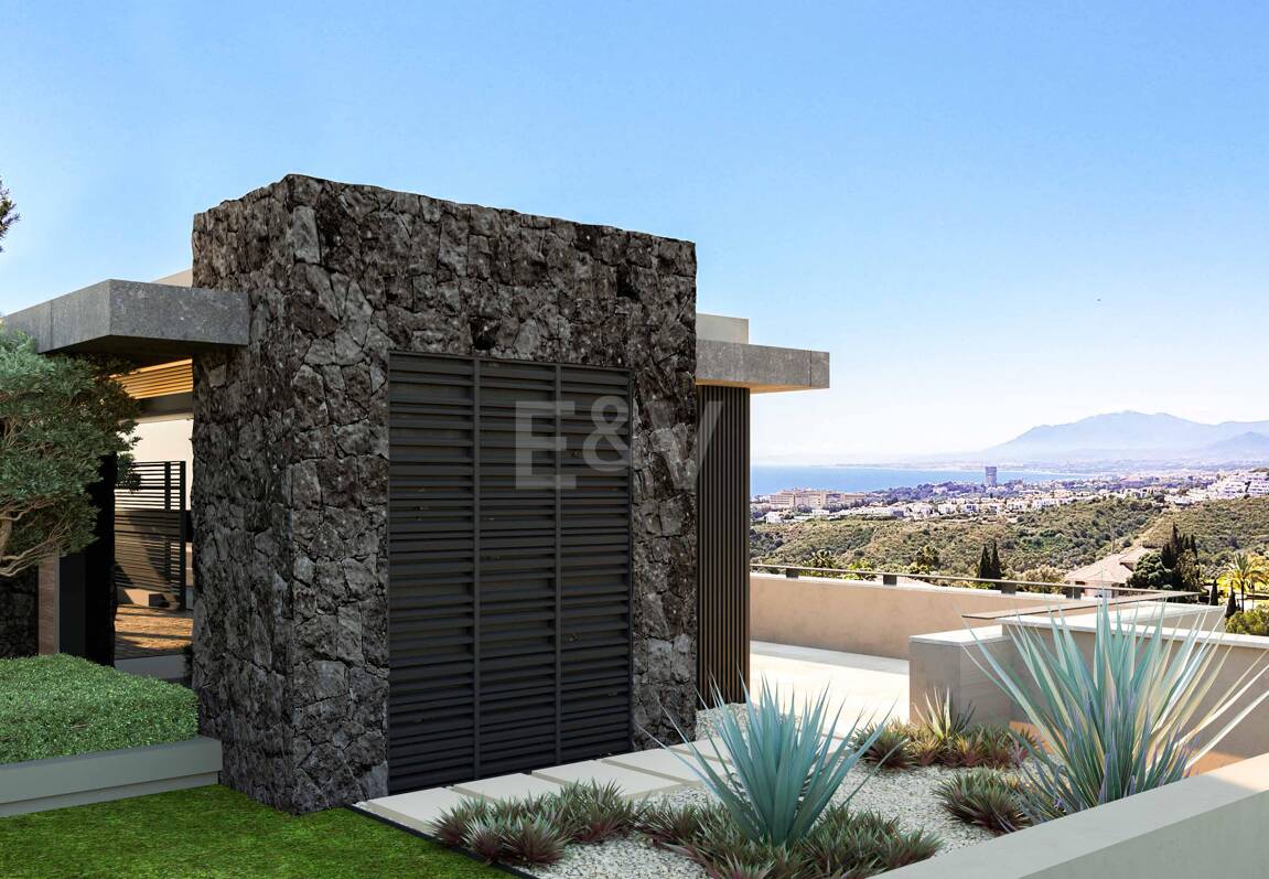Panoramic Sea View Villa Under Construction in El Rosario, Marbella East