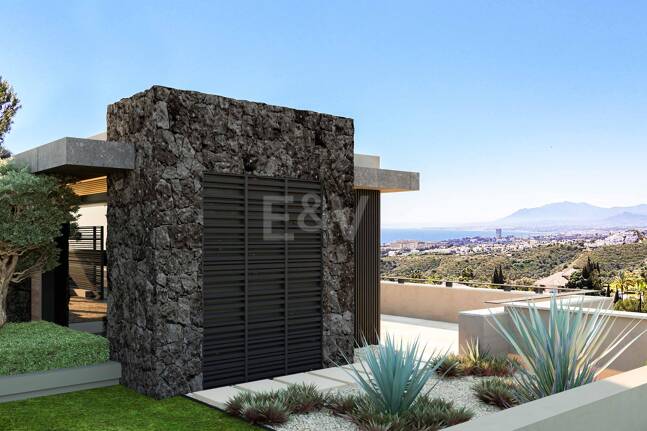 Panoramic Sea View Villa Under Construction in El Rosario, Marbella East