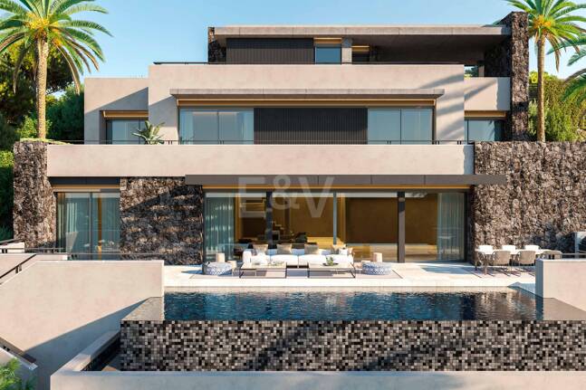 Panoramic Sea View Villa Under Construction in El Rosario, Marbella East