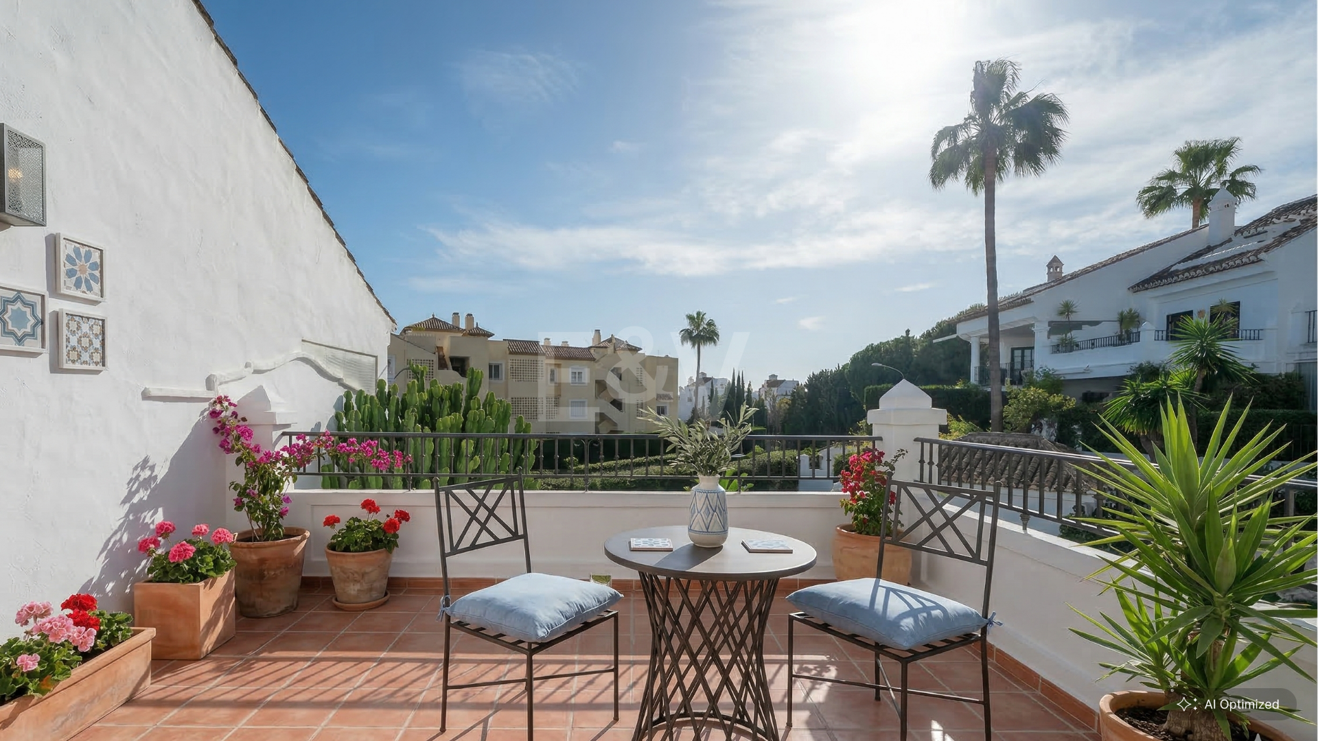 Andalusian Style Townhouse with Private Outdoor Spaces and Outstanding Upgrade Potential