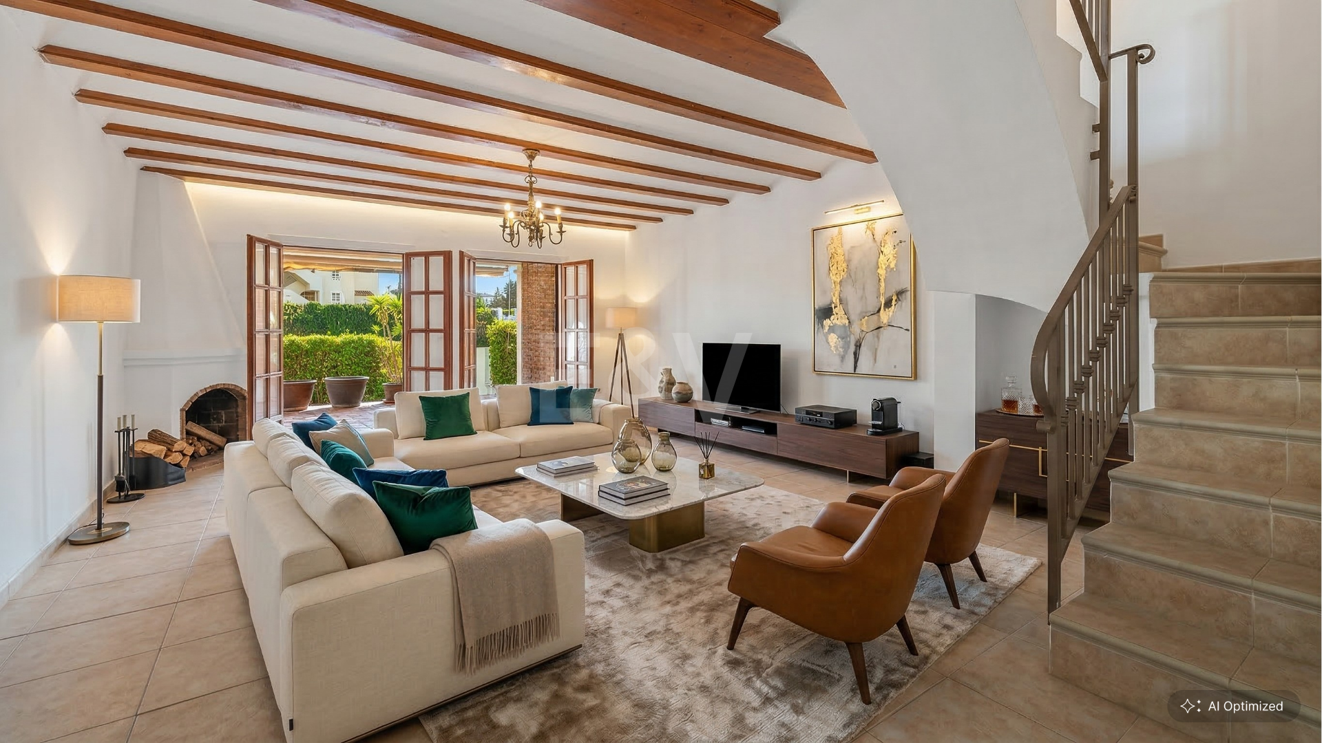 Andalusian Style Townhouse with Private Outdoor Spaces and Outstanding Upgrade Potential
