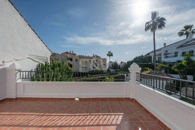 Andalusian Style Townhouse with Private Outdoor Spaces and Outstanding Upgrade Potential