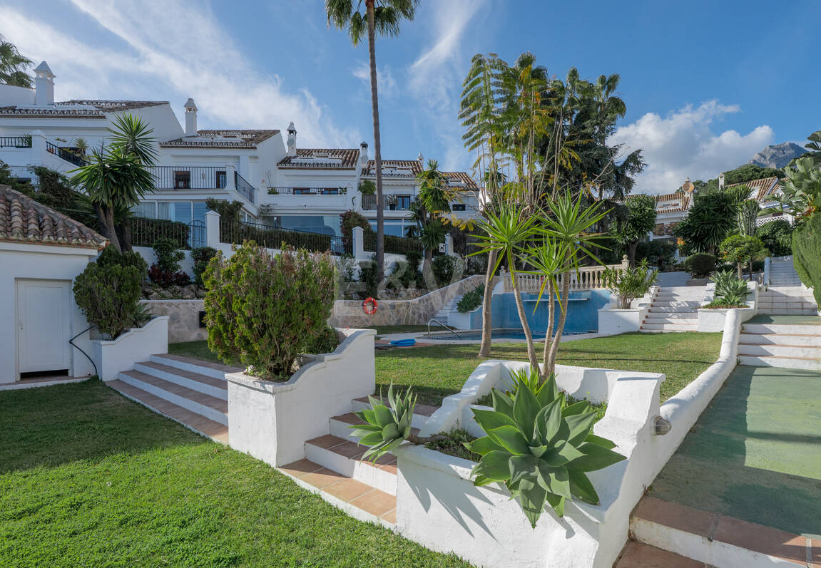Andalusian Style Townhouse with Private Outdoor Spaces and Outstanding Upgrade Potential