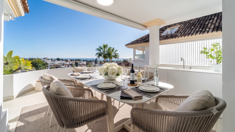 Ático dúplex de lujo con impresionantes vistas al mar y a la montaña