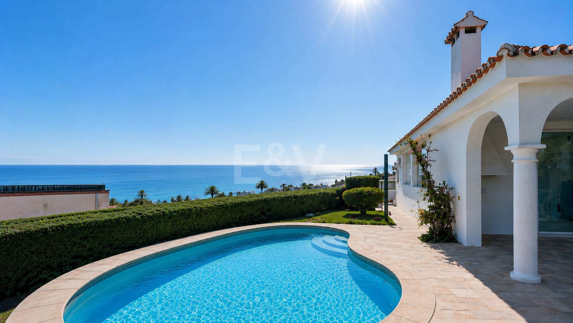 Charmante andalusische Villa mit Meerblick