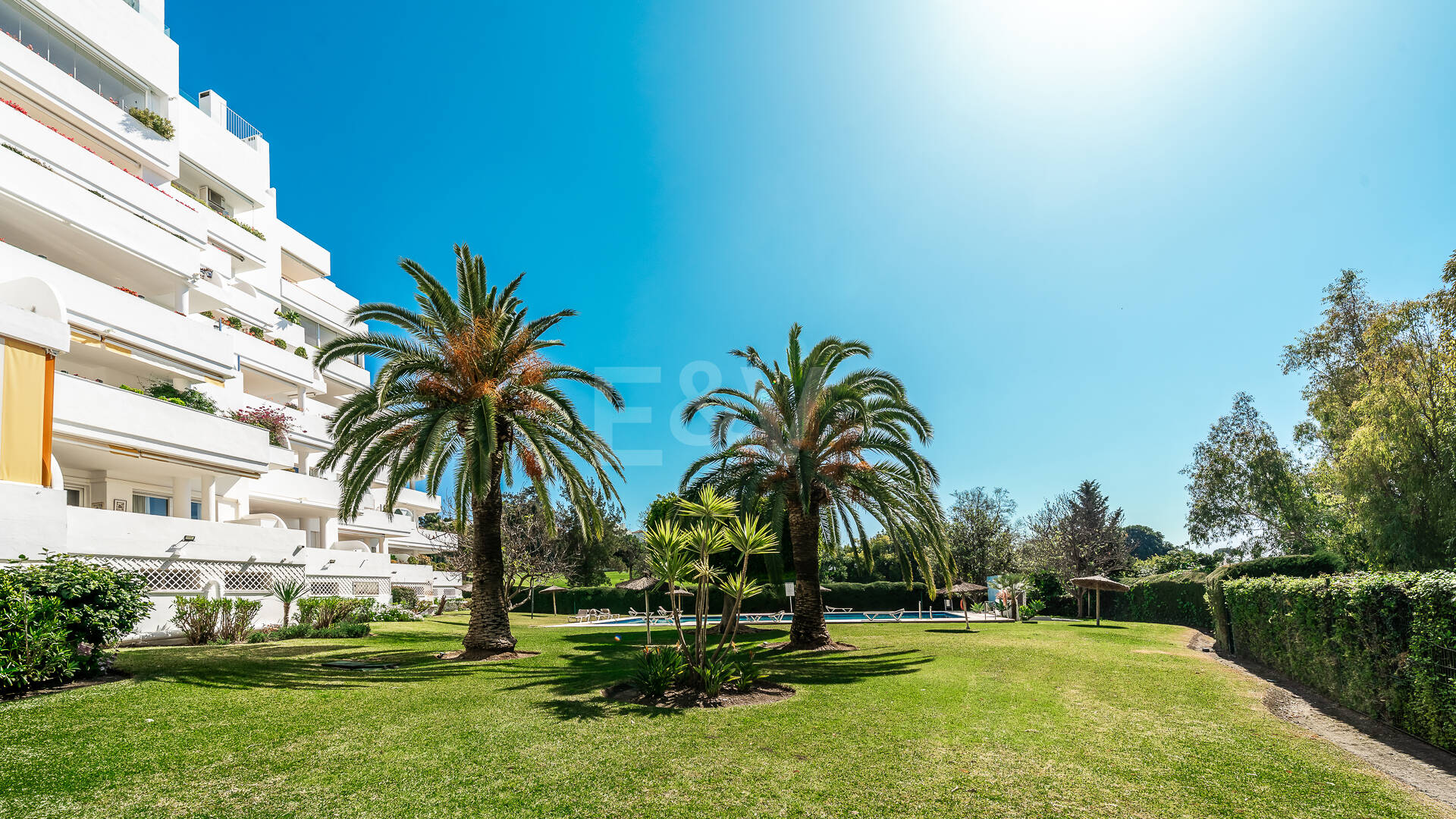 Elegant Frontline Golf Apartment with Expansive Terrace