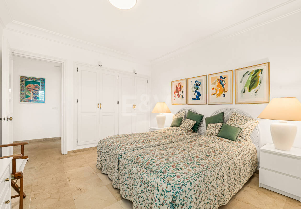 Elegant Frontline Golf Apartment with Expansive Terrace