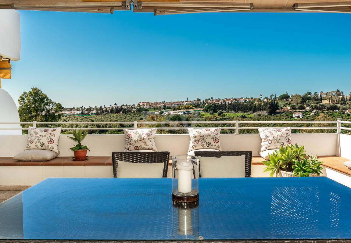 Elegant Frontline Golf Apartment with Expansive Terrace
