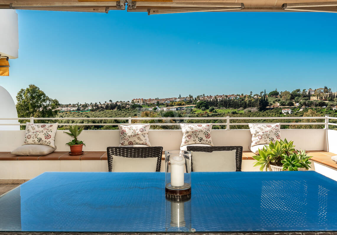 Elegant Frontline Golf Apartment with Expansive Terrace