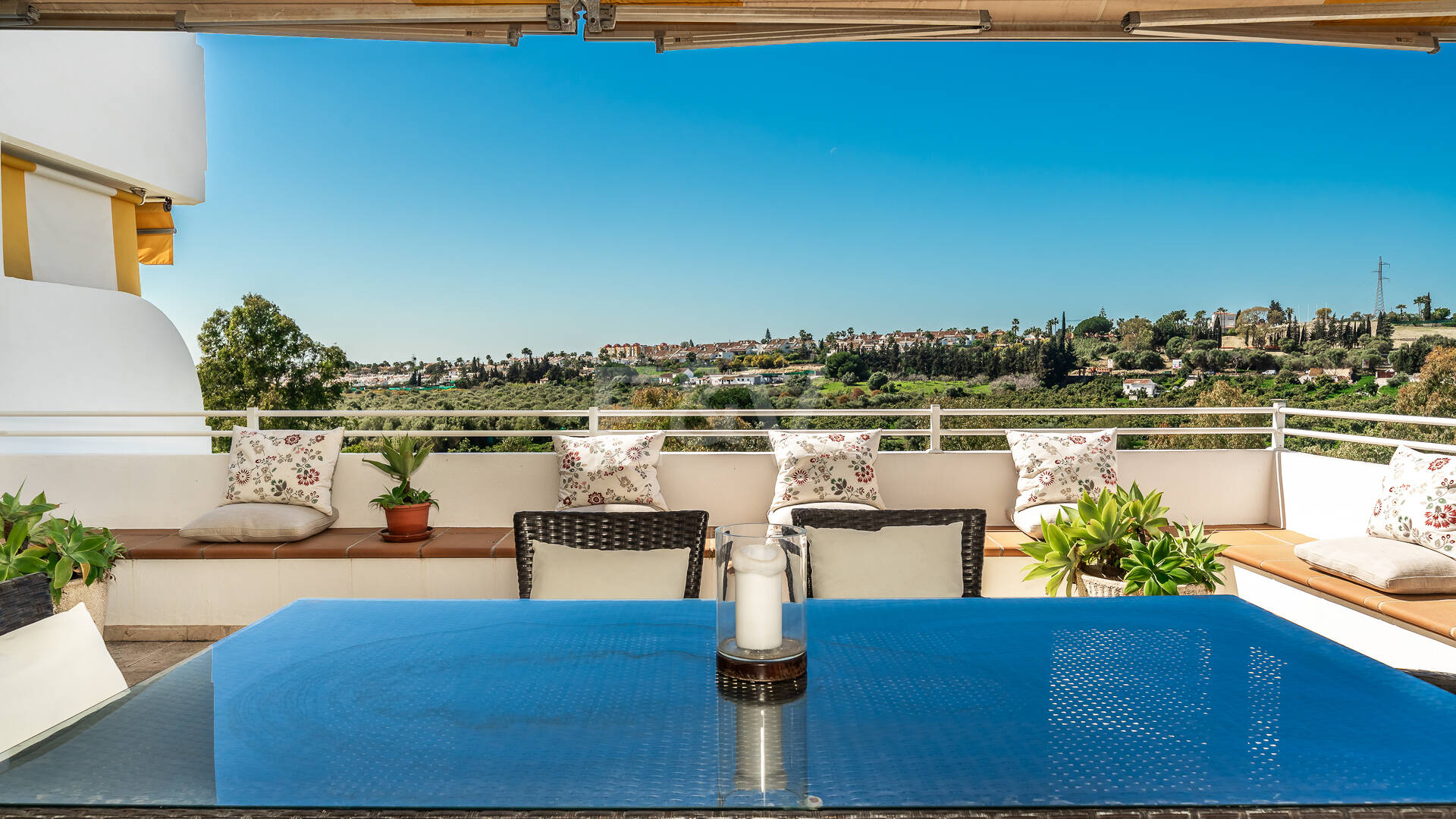Elegant Frontline Golf Apartment with Expansive Terrace