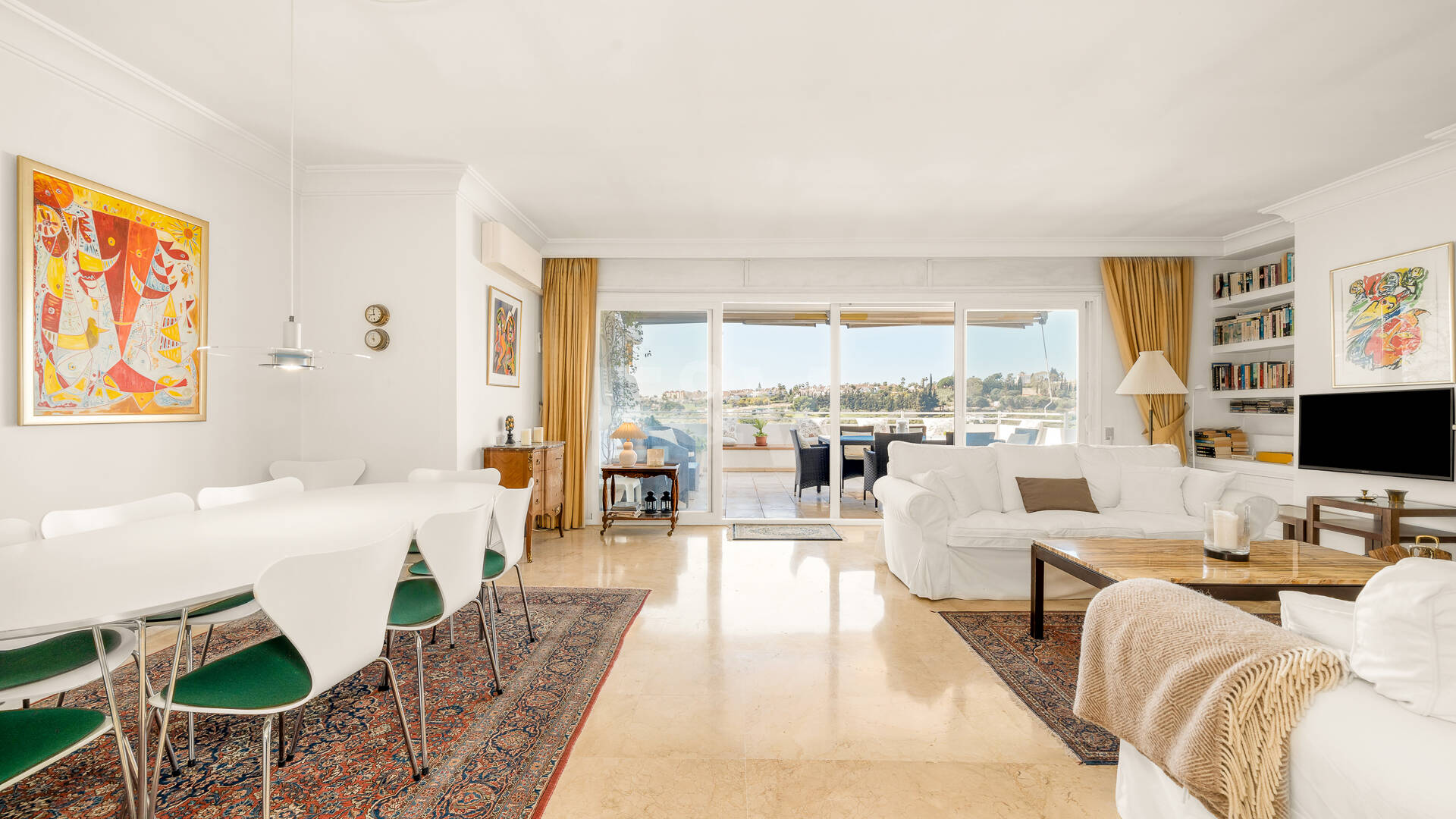 Elegant Frontline Golf Apartment with Expansive Terrace