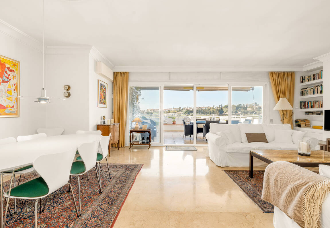 Elegant Frontline Golf Apartment with Expansive Terrace