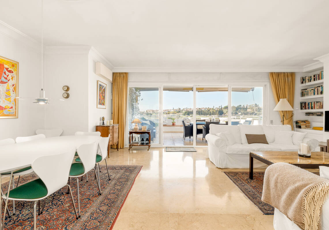 Elegant Frontline Golf Apartment with Expansive Terrace