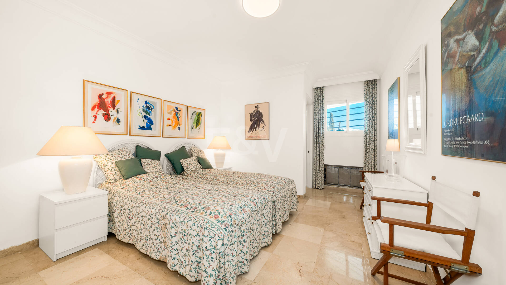 Elegant Frontline Golf Apartment with Expansive Terrace