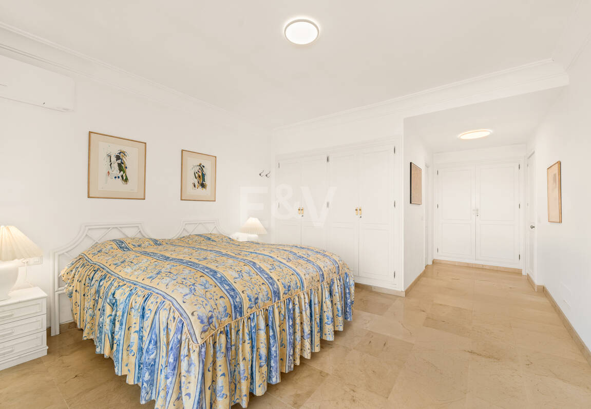 Elegant Frontline Golf Apartment with Expansive Terrace