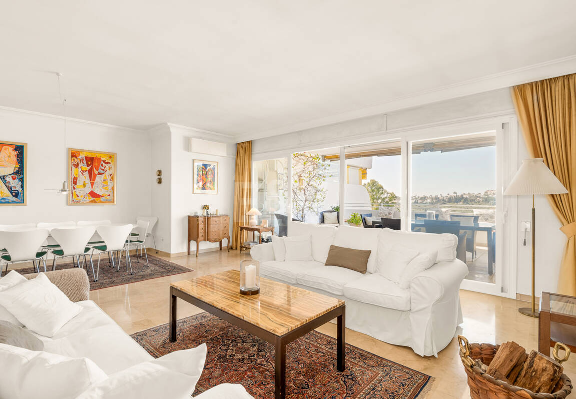 Elegant Frontline Golf Apartment with Expansive Terrace