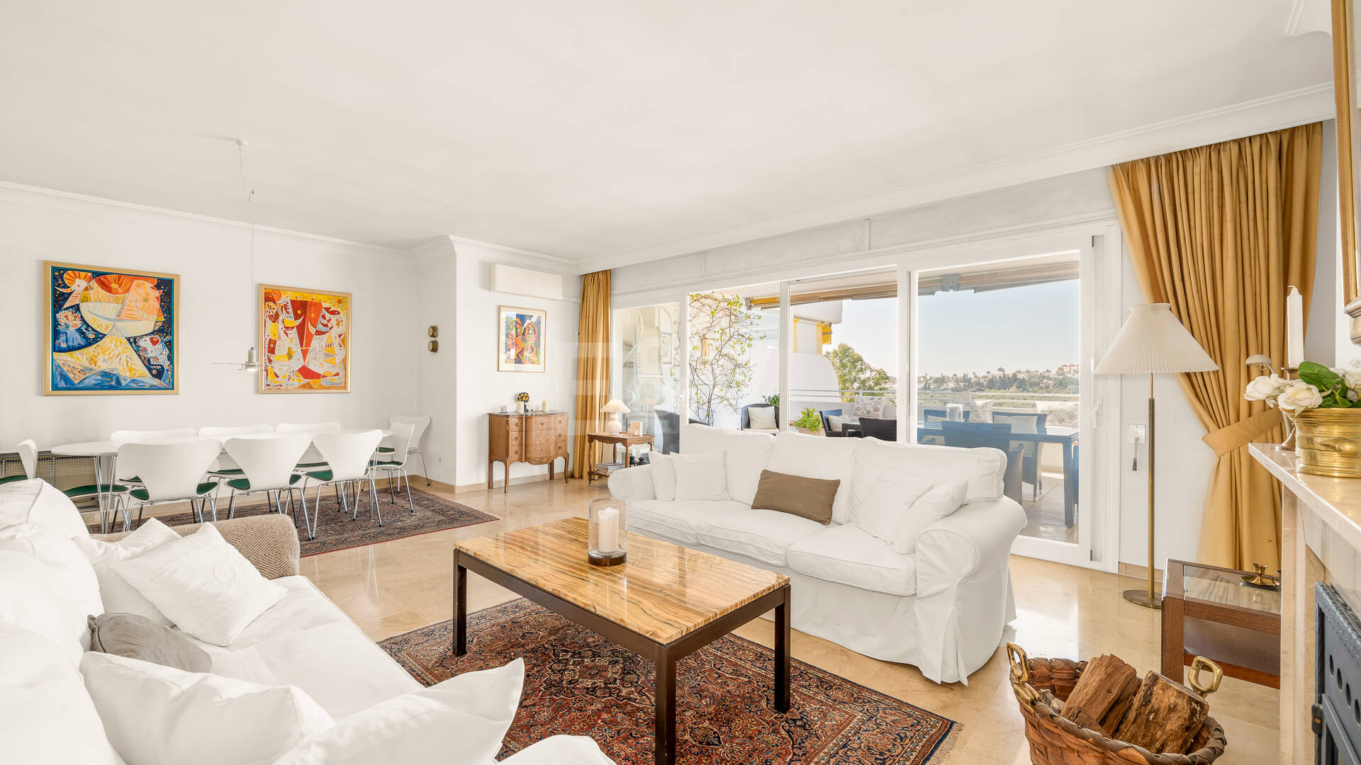 Elegant Frontline Golf Apartment with Expansive Terrace