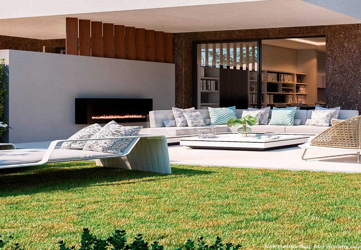 Moderna casa adosada con piscina en la azotea y vistas al mar en Río Real, Marbella