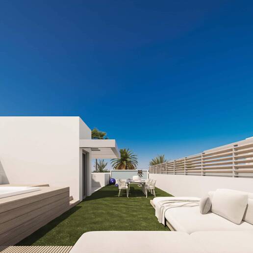 Modernes Stadthaus mit Privatem Jacuzzi und Solarium Nahe Strand und Einkaufsmöglichkeiten